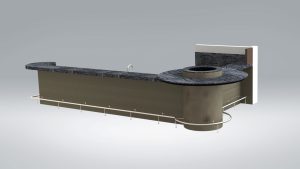 Commercial Millwork Shop Drawing 01. Bar Counter 001, Commercial Millwork Shop Drawing