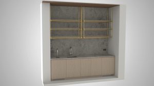 Commercial Millwork Shop Drawing 04. Kitchenette, Commercial Millwork Shop Drawing