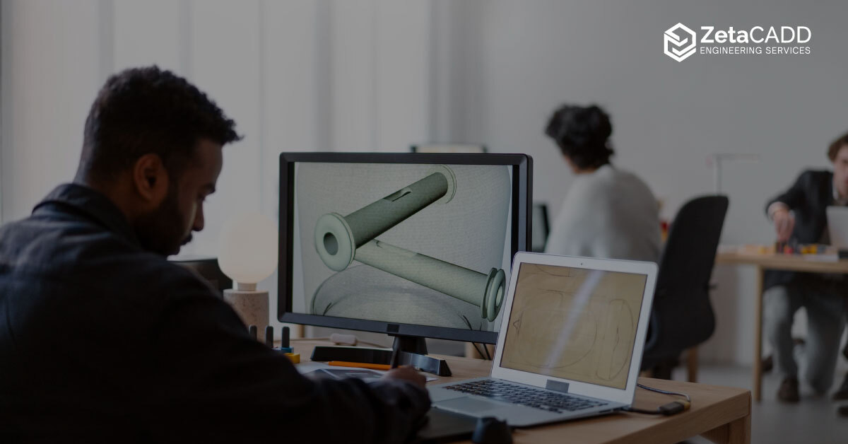 Man working on CAD conversions services project