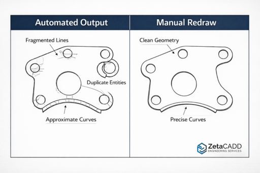 How to Evaluate a CAD Conversion Service: 8 Questions to Ask Before You Sign Conversion Manual Automated, How to Evaluate a CAD Conversion Service: 8 Questions to Ask Before You Sign