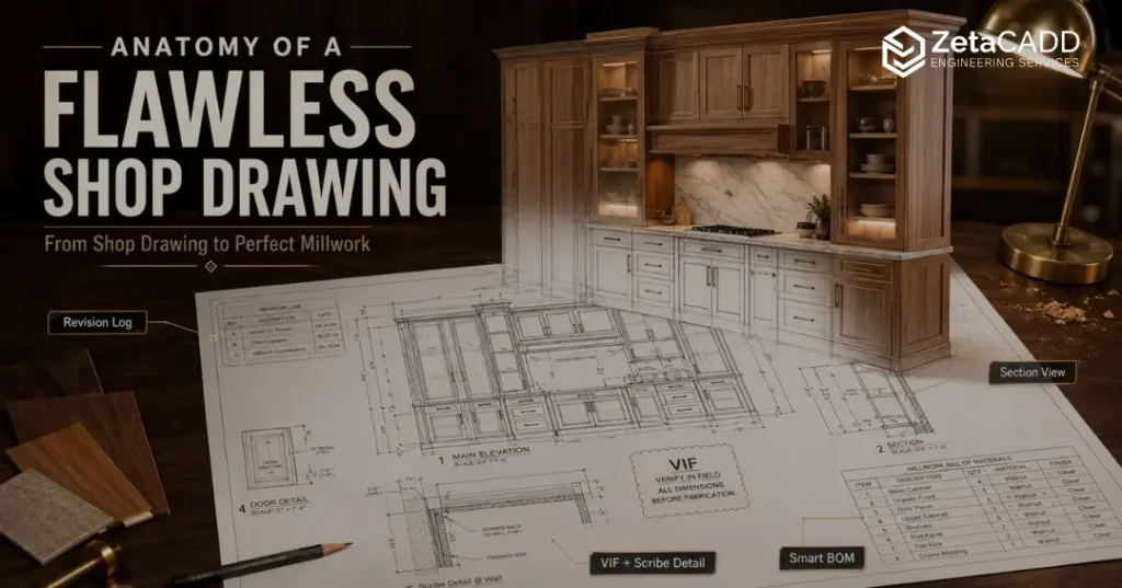 The Anatomy of a Flawless Millwork Shop Drawing