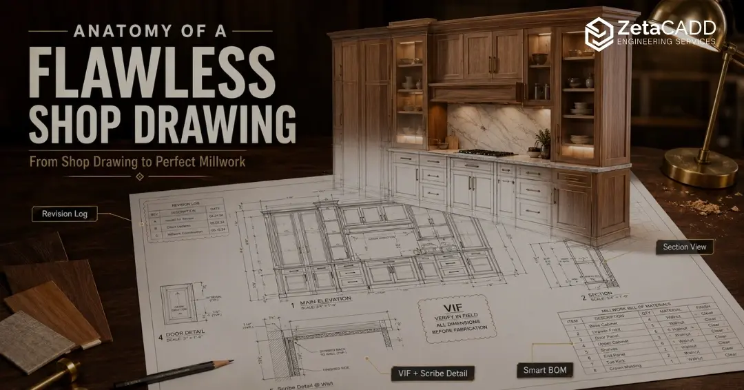 Flawless Millwork Shop Drawing for Luxury Cabinet Design