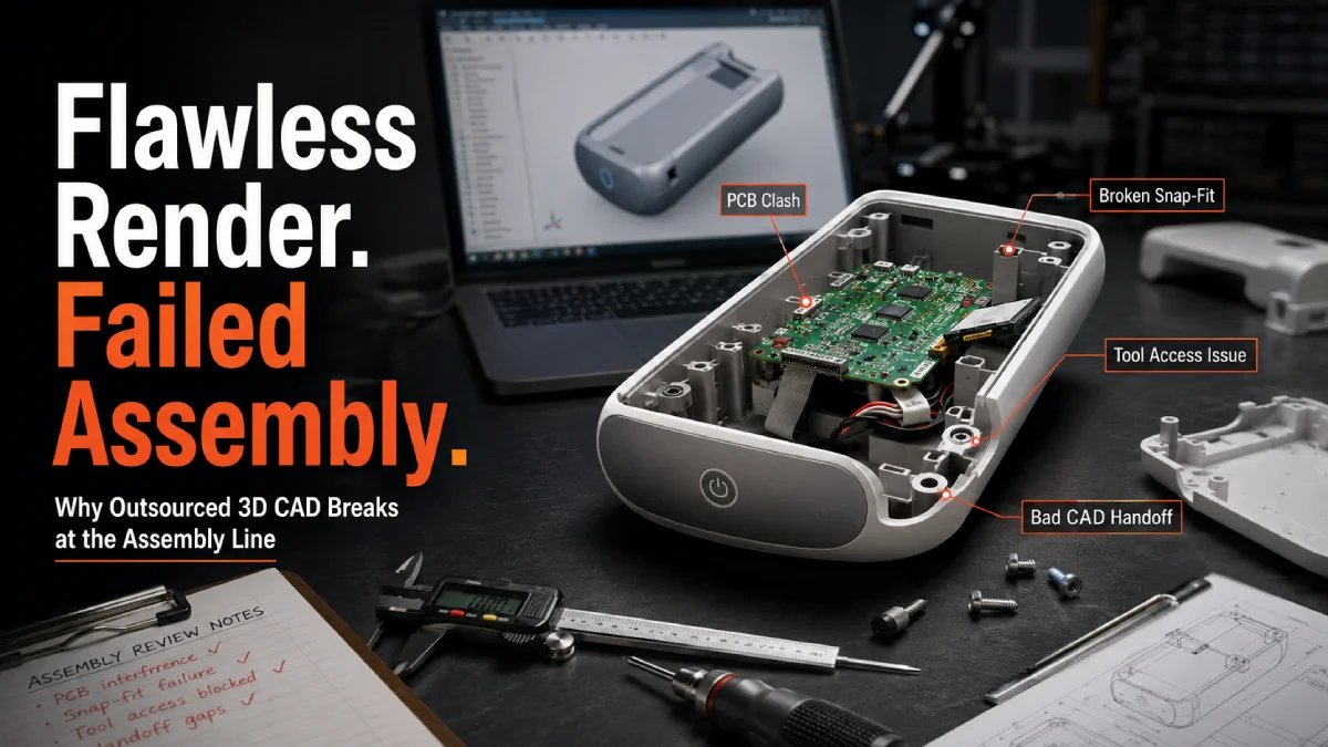 Why Outsourced 3D CAD Modeling Fails at the Assembly Line